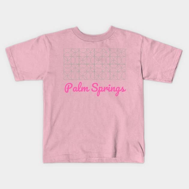 Palm Springs Architecture Mid Century Modern Kids T-Shirt by MalibuSun